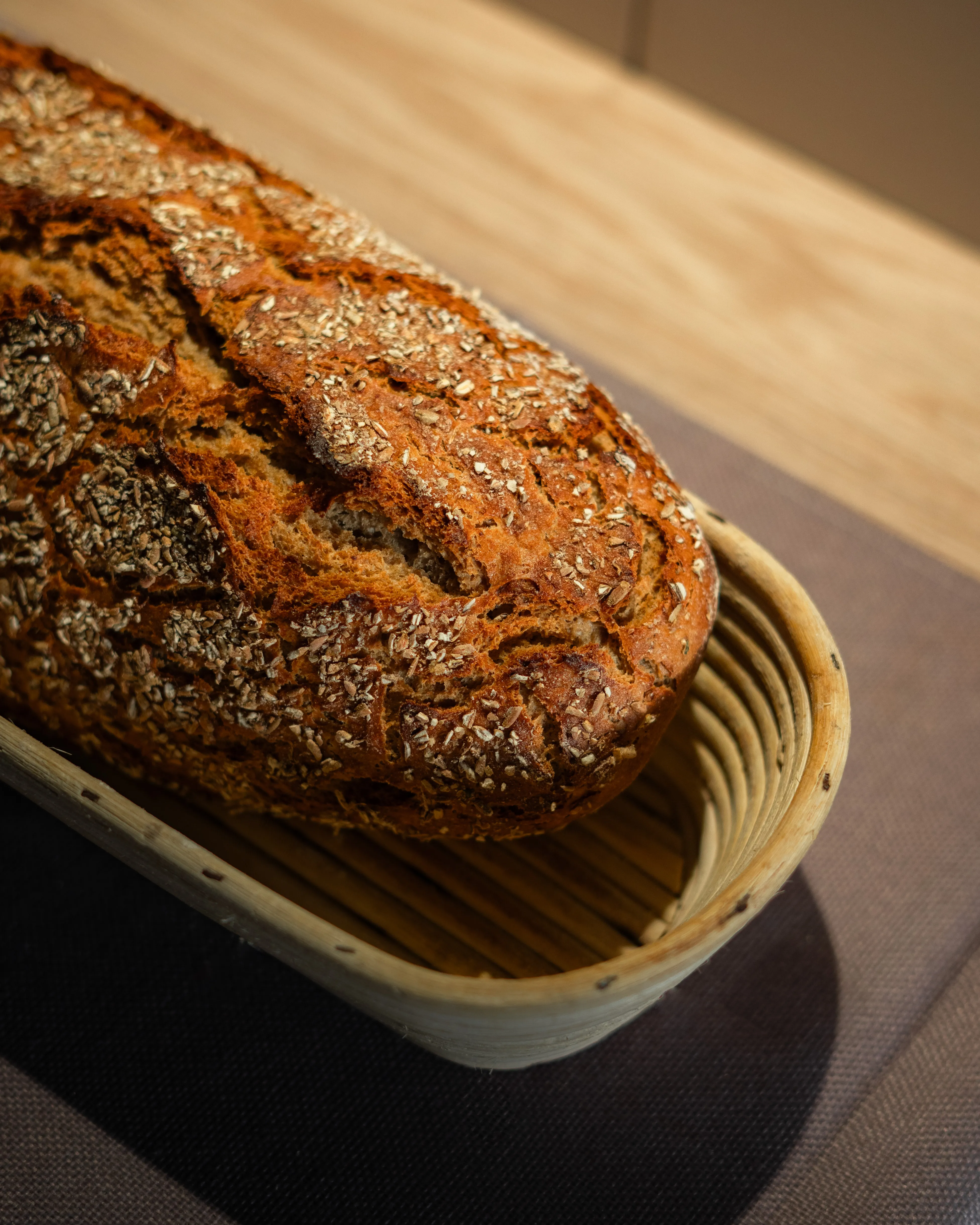Vollkornbrot mit Körnerkruste